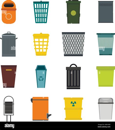 Green Plastic Trash Can Cut Out Stock Images And Pictures Alamy