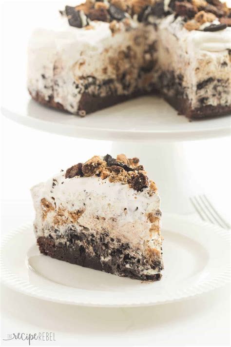 Chocolate Chip Cookie Oreo Brownie Ice Cream Cake Recipe