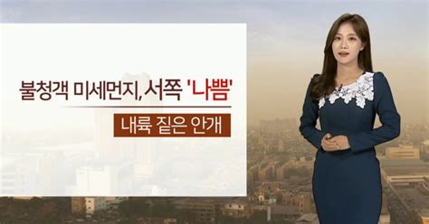 날씨 중서부 미세먼지 나쁨곳곳 짙은 안개