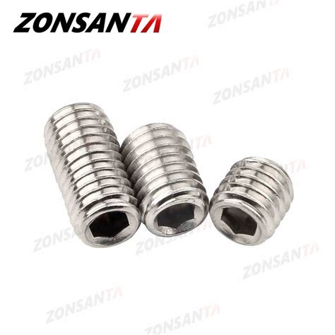 ZONSANTA Установочные винты M2-M8 DIN916 нержавеющие | AliExpress