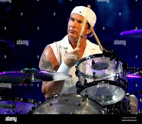 Red Hot Chili Pepper Drummer Chad Smith Performs With The Rest Of The Band At The BankAtlantic