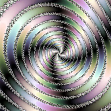 Fractal Op Art Hypnotizing Spiral Digital Art By Matthias Hauser