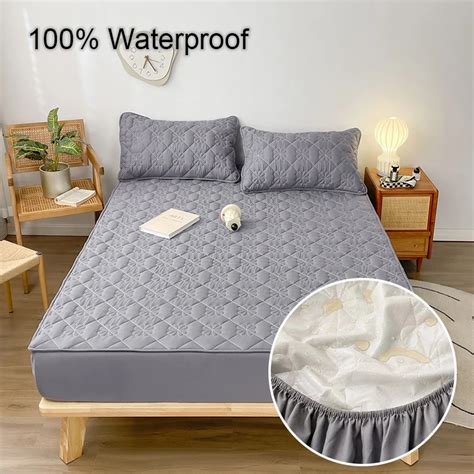 Prot Ge Matelas Imperm Able Drap De Lit Lavable En Machine Doux