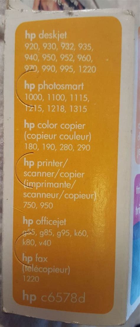 HP 78 Printer Ink Tri-color Cartridge Dated Jul-2003 New in Sealed Box ...