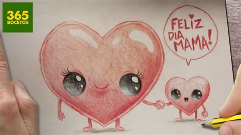 Cómo Hacer Dibujos Para El Día De La Madre - sin color