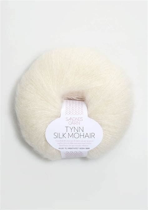 Tynn Silk Mohair Natur Popul Rt Garn Fra Sandnes Garn Vegagarn