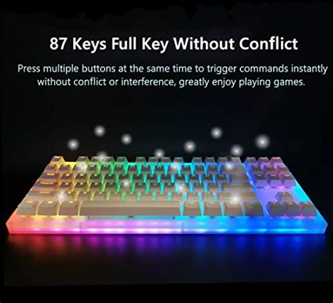 Xvx Womier K Mechanical Gaming Keyboard Gateron Switch Tkl Hot Swappable Keyboard Partitioned