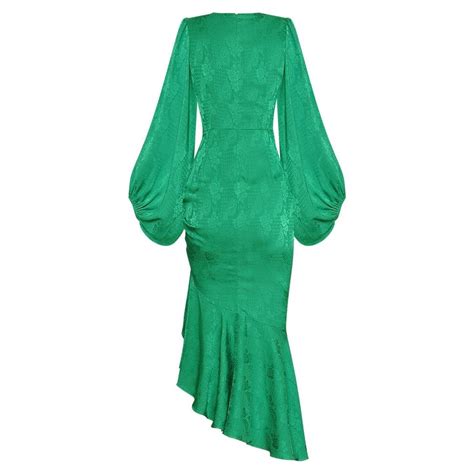 The Emerald Ruched Long Sleeve Dress Sa Formal