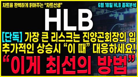 Hlb 에이치엘비 긴급공시 5분전 심장마비속보 리보세라닙은 99 승인된다 이 말만 기억하세요 그러면 정답을 찾을