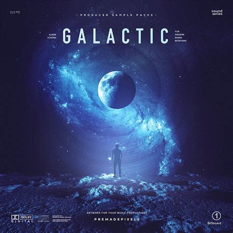 galactic album cover art photoshop psd