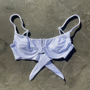 Brazilian Bikini Top Swimsuit Swimwear Beachwear Arpa Bikineria White Ribbed Bikini Top Zoe Etsy