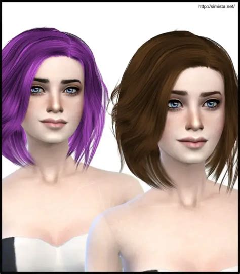 Sims 4 Hairs Simista Stealthic Vapor Hairstyle Retextured