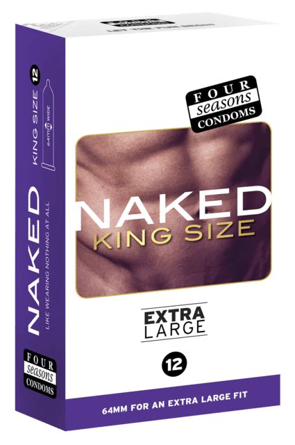 Four Season Condom Ultra Thin 12pk Naked King Size 64mm Endless Desires