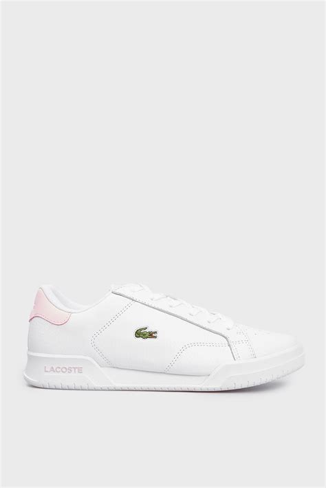 Женские белые кожаные кроссовки TWIN SERVE Lacoste 743SFA0025 — MD-Fashion