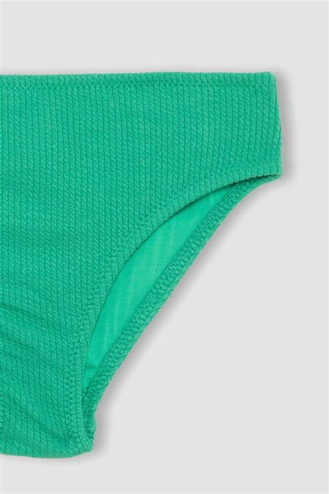 Green Girls Teens Piece Woven Bikini Defacto