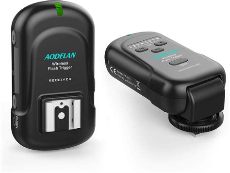 AODELAN Wireless Flash Trigger trasmettitore e ricevitore Set ...