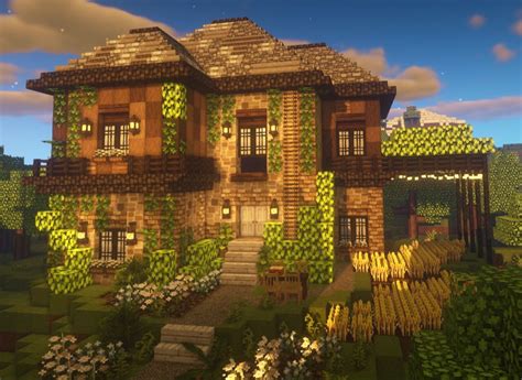 Aesthetic Cottagecore Minecraft House Small Pixel Art Grid Gallery