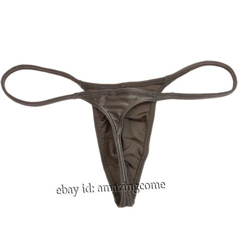 Men Enhance Pouch Thong Bikini G String Minikini Tangas Posing Underwear T Back Ebay