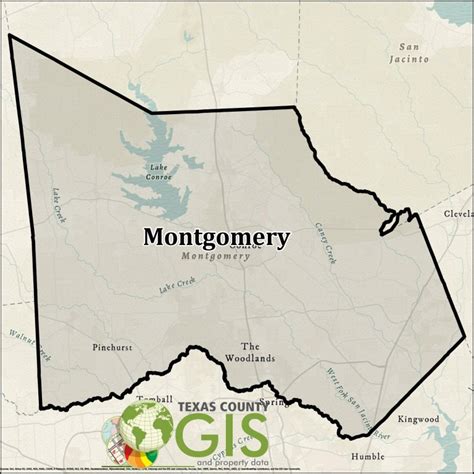 Montgomery County Shapefile And Property Data Texas County Gis Data
