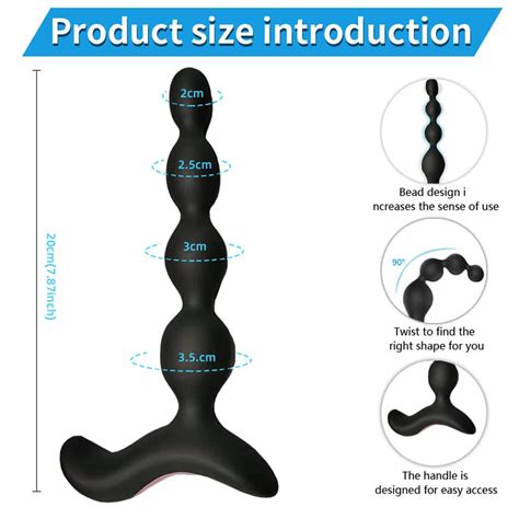 1 Stück vibrierende Analkugeln für Erwachsene Buttplug abgestuftes