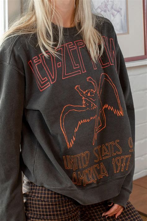 People Of Leisure Led Zeppelin 1977 Sweatshirt Dales Clothing For Men