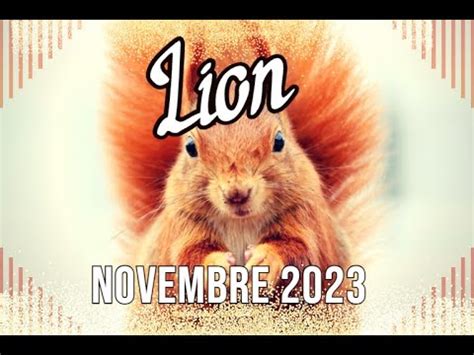 LION GUIDANCE Novembre 2023 destin vérité préparation du futur