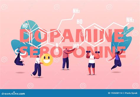 Dopamine Serotonin Concept People Enjoying Life Cos Of Hormones