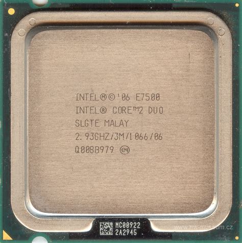 Intel Core 2 Duo E7500 - Hardware museum