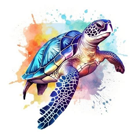 Sea Turtle Tattoo Watercolor Small Sea Turtle Tattoo Simple Sea Turtle ...