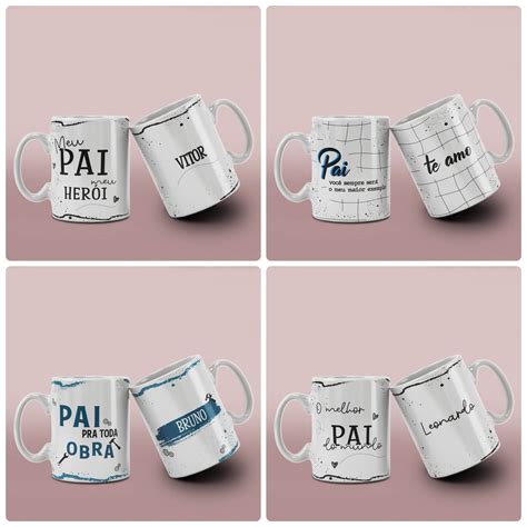 Arte Caneca Pai Png - 12 Artes para Caneca e Azulejo Dia dos Pais Arquivo em Png