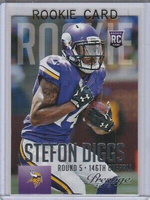 Stefon Diggs Rookie Card Prestige Football Minnesota Vikings