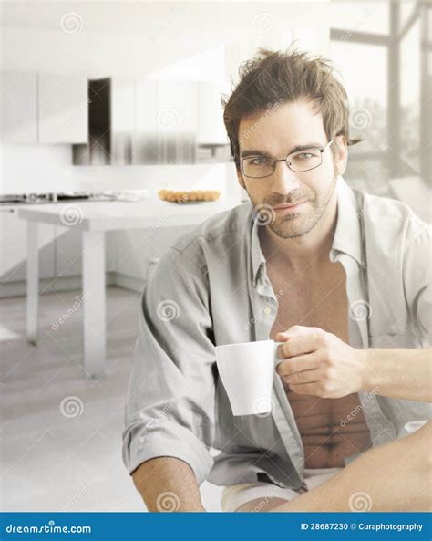 Hot Guy In Morning Stock Photo Image Of Naked Home 28687230