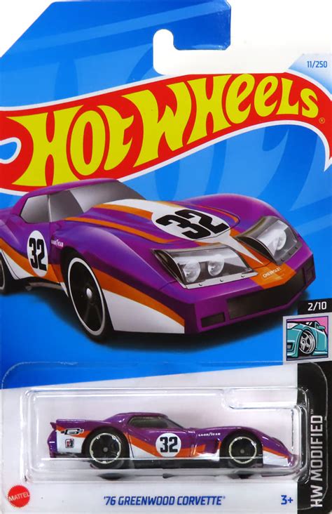 駿河屋 1 64 76 GREENWOOD CORVETTE 32 パープルホワイトオレンジ Hot Wheels HW MODIFIED HTB67 ホットウィール