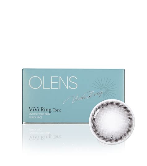 Olens Best Korean Colored Contact Lenses Vivi Ring Gray Toric For