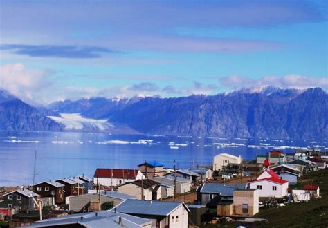 Pond Inlet Baffin Island Canada Inuit Community At The Top Of The
