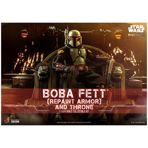 Hot Toys Star Wars The Mandalorian Action Figure Boba Fett Repaint Armor And Throne Cm
