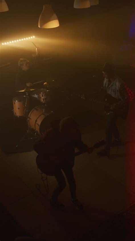 Musical Band Recording In A Studio Free Stock Video Footage Royalty
