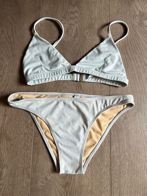 Eighth Mermaid Light Blue Two Piece Bikini Swimsuit Set Women S