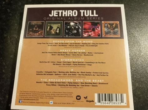 JETHRO TULL ORIGINAL ALBUM SERIES 5 CD ALBUM SET NEW AND SEALED 2014