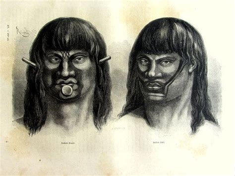Culture Brazilian Engraving 1867 Gorgeous Original Human Races Print