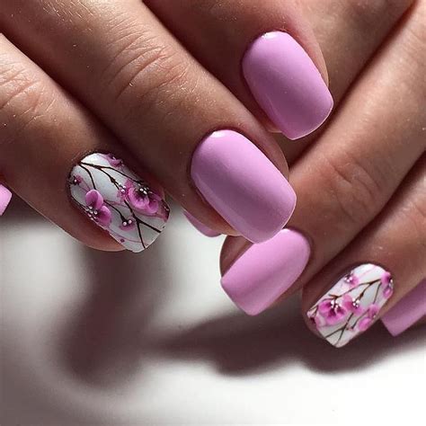 Pin By Gaelle On Short Nails Designs Floral Nails Floral Nail