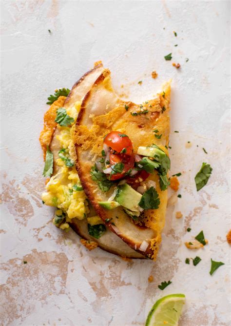 Cheesy Breakfast Tacos Crispy Cheese Breakfast Tacos
