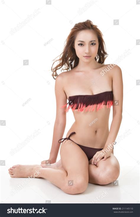 Sexy Asian Bikini Woman Sit On Stock Photo 211145110 Shutterstock