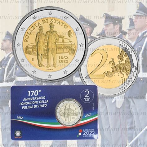 2 Euro Polizia Di Stato Italia 2022 Coincard FDC