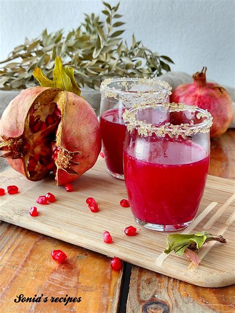 Homemade Pomegranate Juice | Sonia's recipes