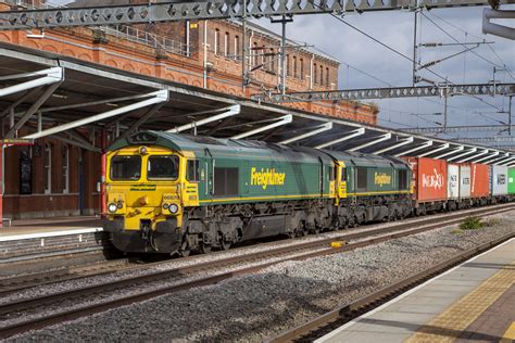 Two Class 66 Diesel Electric Freight Locomotives By Freightliner Turningwest