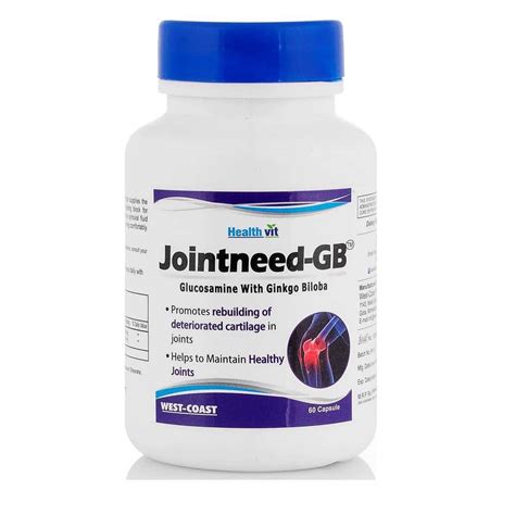 Buy Healthvit Jointneed Glucosamine Sulphate Mg Joint Health