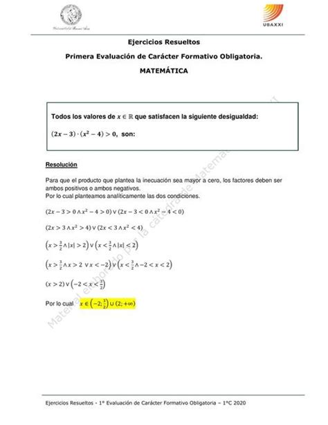 Ejercicios Resueltos Matem Tica Lo En Fmed Udocz