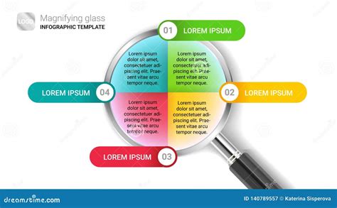 Plantilla Infographic Del Vector Moderno Colorido Con Cuatro Opciones O