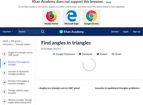 Khan Academy Find Angles In Triangles Unknown Type For 7th 8th Grade